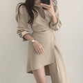 Nova Lapel Shirt Dress