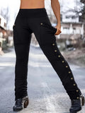 Rover High-Waist Button Cargo Pants