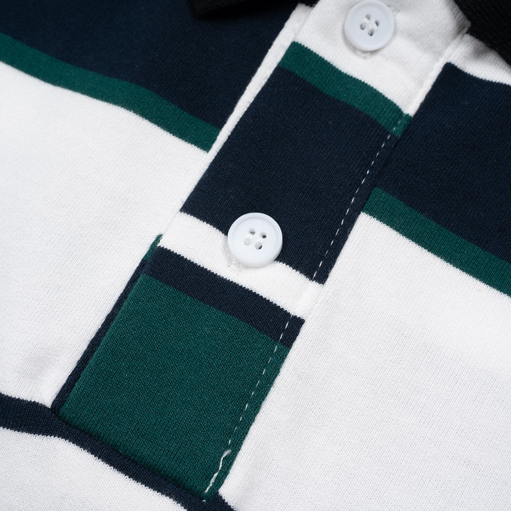 Metro Men's Striped Contrast Polo Shirt