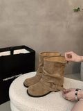 Stride Chunky Pleated Ankle Boots