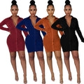 Nova Solid Shirt Dress