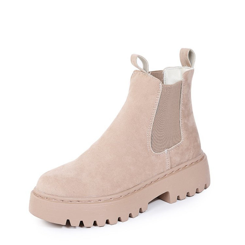 Stride Chunky Platform Solid Ankle Boots