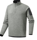 Atlas Men's Fleece-Lined Knit Stand-Collar Pullover