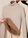 Hearth Bexley Fleece-Lined Thick Turtleneck Sweater