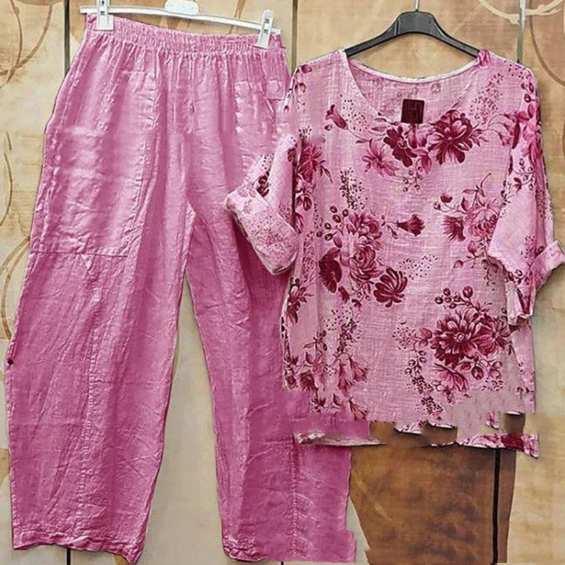 Sera Calder Printed Two-Piece Set