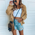 Aurelia Waffle Button Pocket Shirt