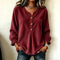 Aurelia Corduroy Long-Sleeve Blouse
