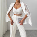 Aurelia Lace Embroidered Blazer