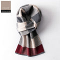 Ember Men's Wool Plaid Scarf