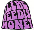 Ember Knit Letter-Print Beanie