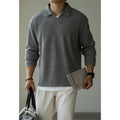 Metro Men's Long-Sleeve V-Neck Polo Shirt