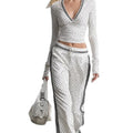 District Men's V-Neck Polka-Dot Tracksuit
