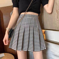Sway Plaid Pleated Skirt
