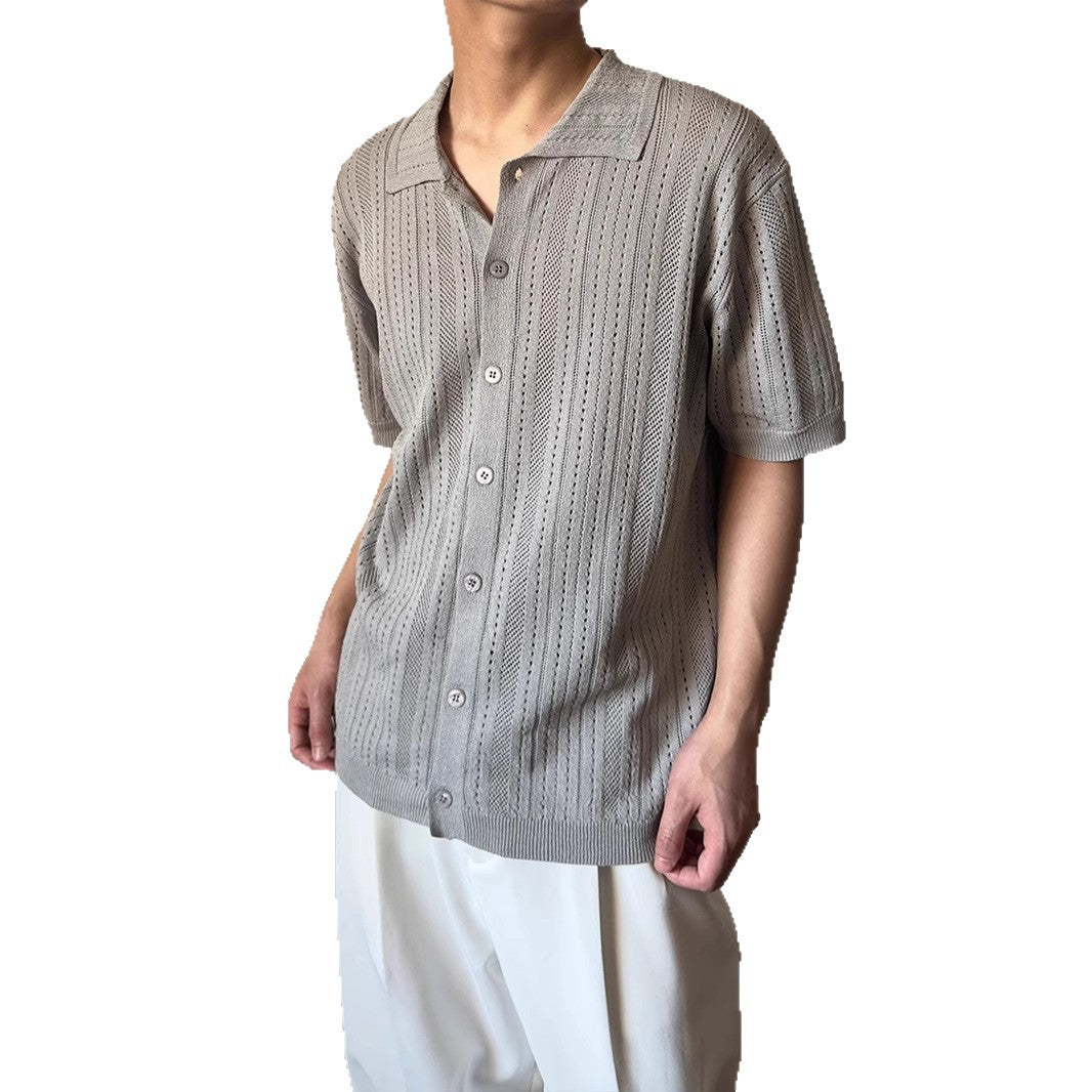Atlas Men's Lapel Vintage Sweater