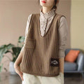 Hearth Knit Relaxed V-Neck Vest