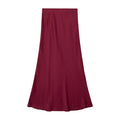 Sway Satin Silky Slim Midi Skirt