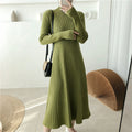 Nova Slim A-Line Mid-Length Knit Dress