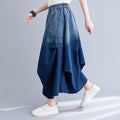 Sway Gradient Denim Skirt