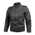 Halo Men's Faux-Leather Leather Vintage Biker Jacket