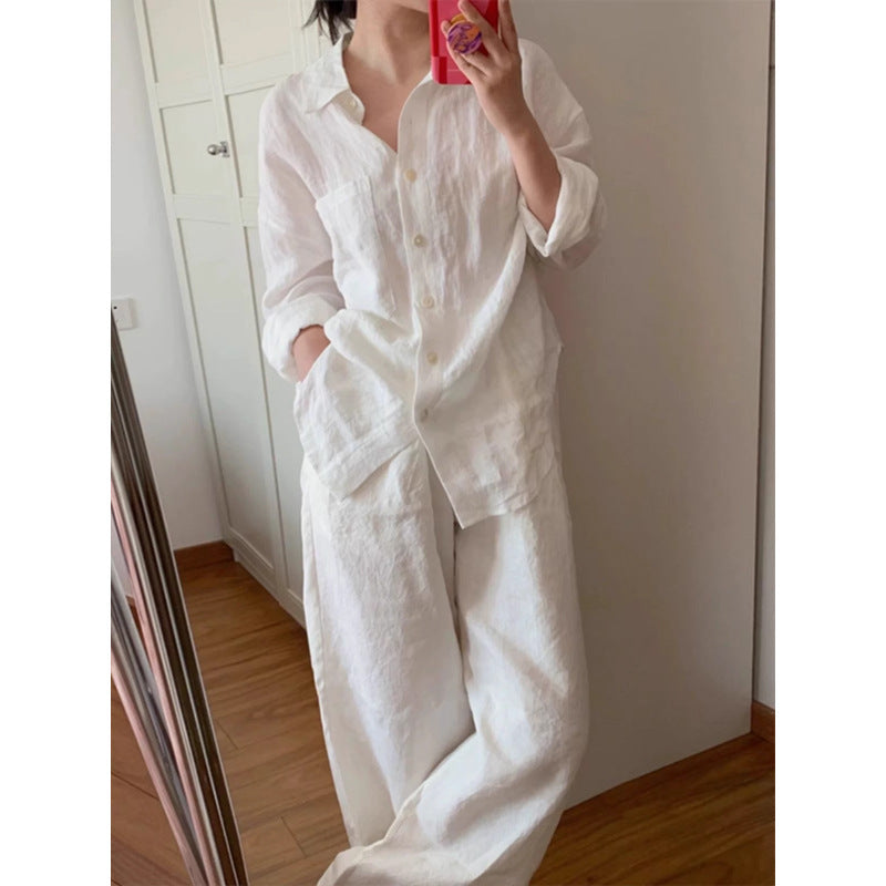 Flow Linen Cotton Co-ord Set