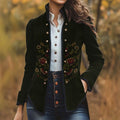 Aurelia Floral Embroidered Blazer