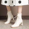 Stride Faux-Leather Leather Ankle Boots