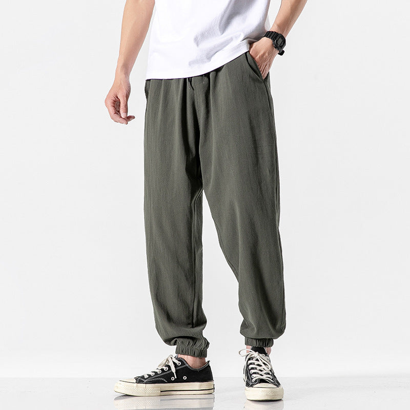 Rover Men's Linen Cropped Trousers
