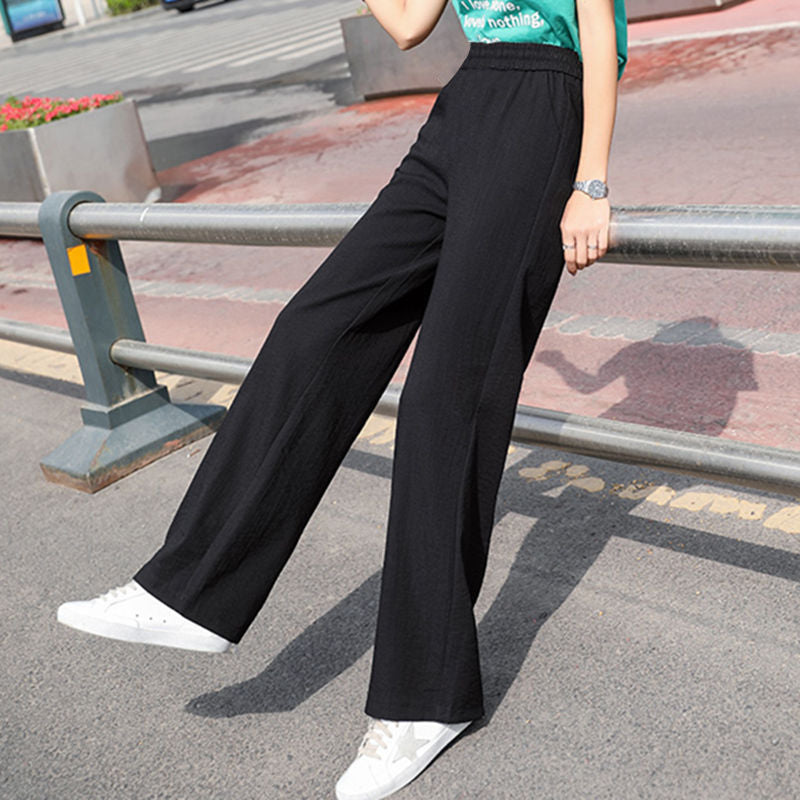 Flow Arden Linen Cotton Wide-Leg Trousers