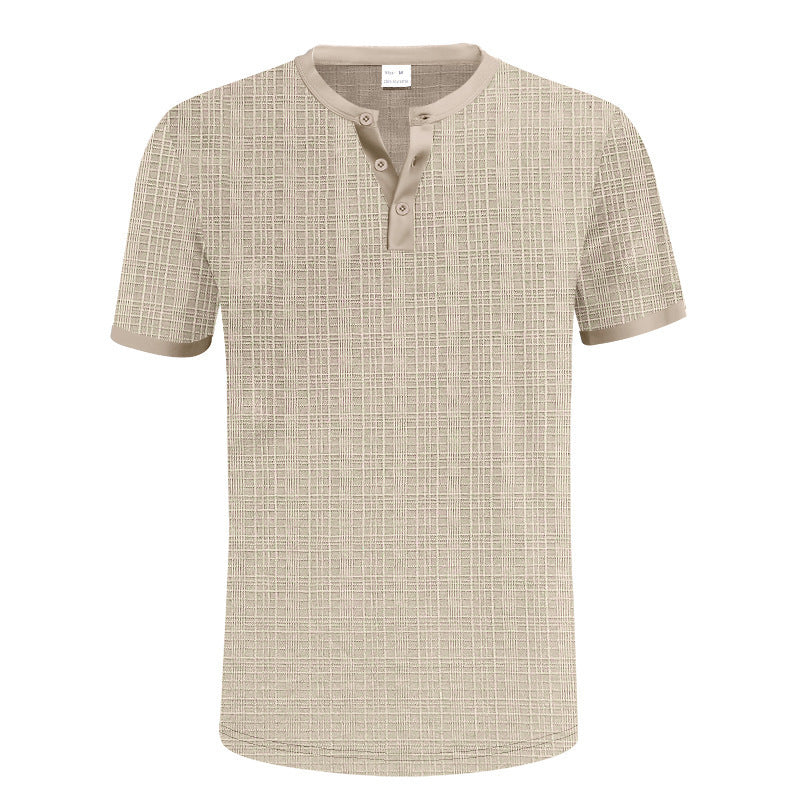 Metro Men's Breathable Henley Shirt