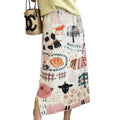 Sway Graffiti Pleated Skirt