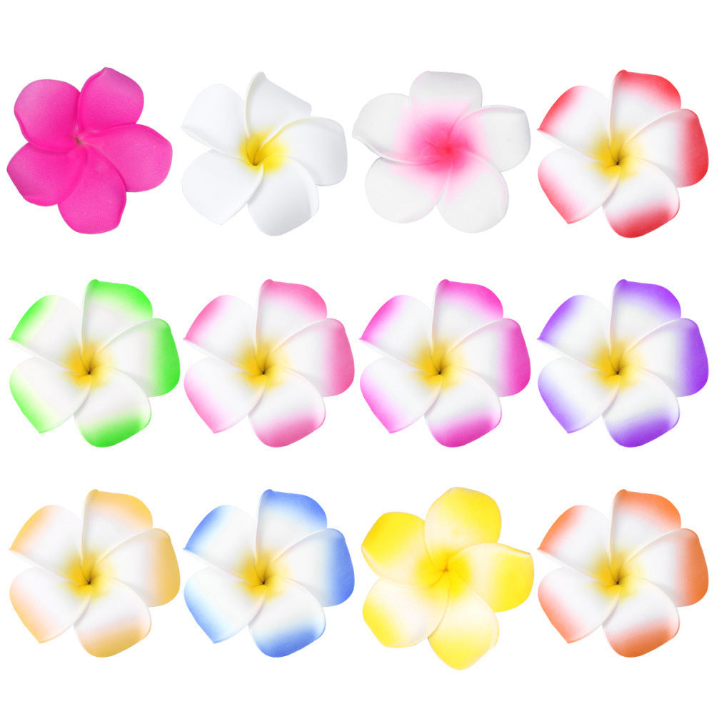 Ember Flower Clip Hawaiian Plumeria Beach Claw