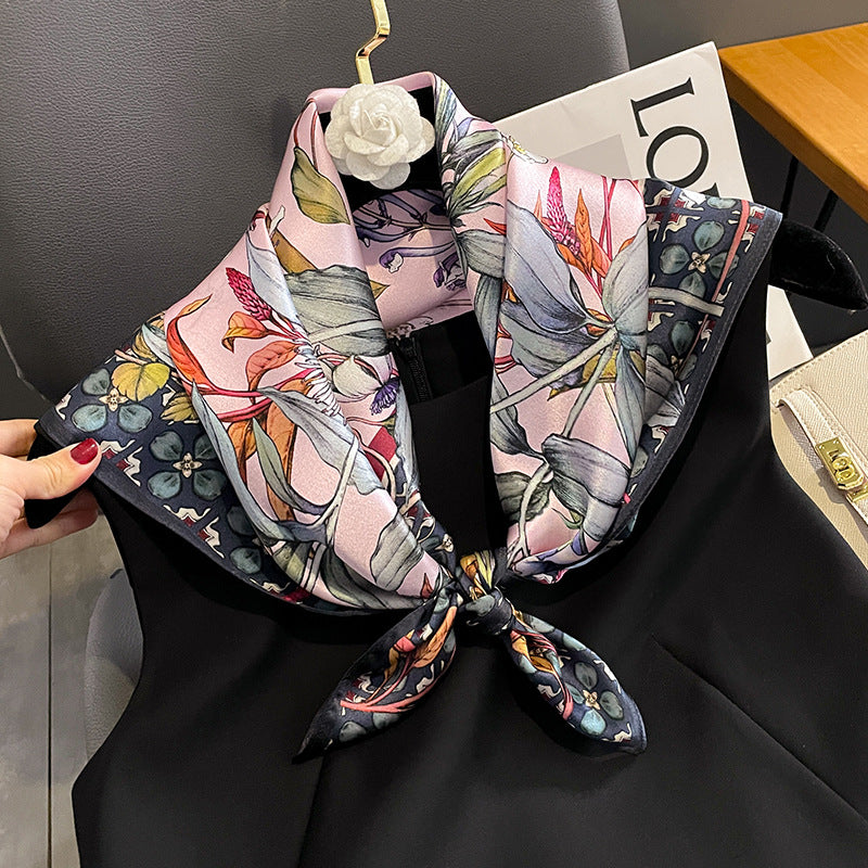 Ember Silky Printed Scarf