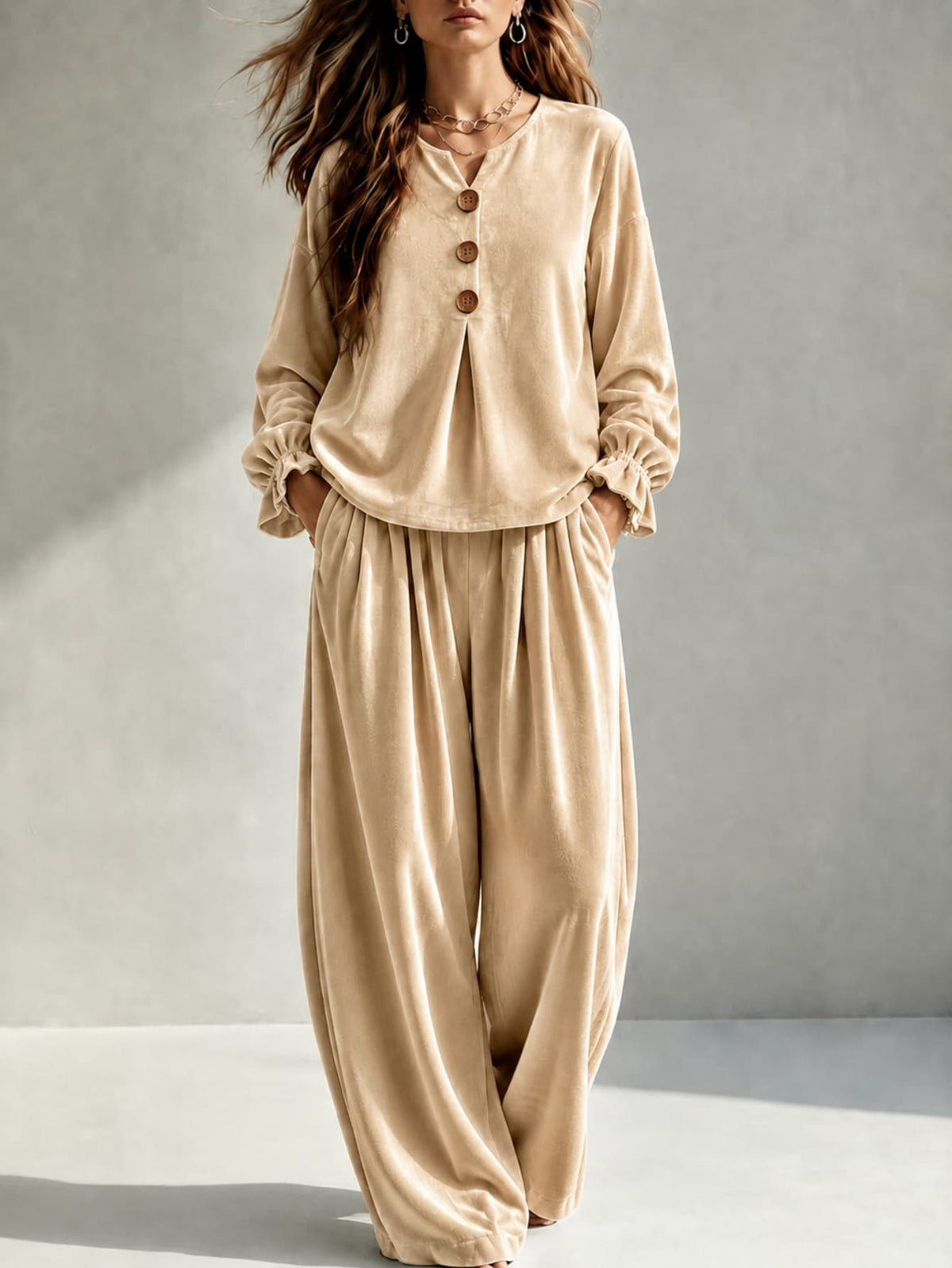 Sera Velvet Two-Piece Set