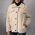 Lumen Fleece-Lined Short Single-Breasted Coat
