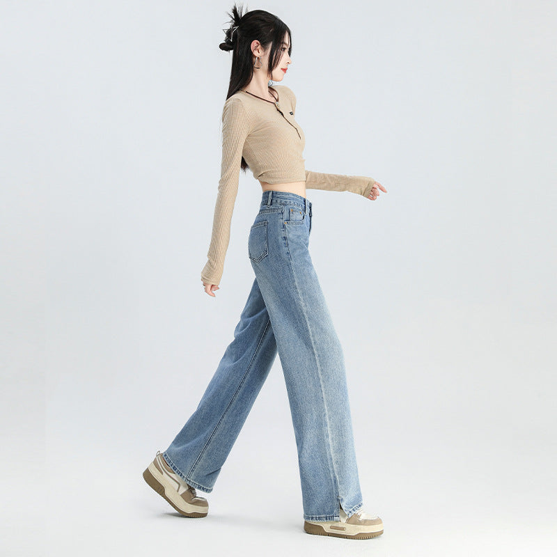 Indigo Nolan Wide-Leg Jeans