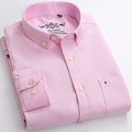 Metro Men's Cotton Long-Sleeve Solid Shirt