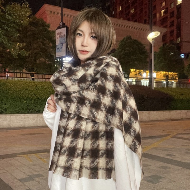 Ember Bexley Plaid Warm Scarf