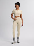 SculptForm Ribbed Seamless High-Waist Two-Piece Set