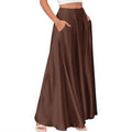 Sway Satin High-Waist Maxi Midi Skirt