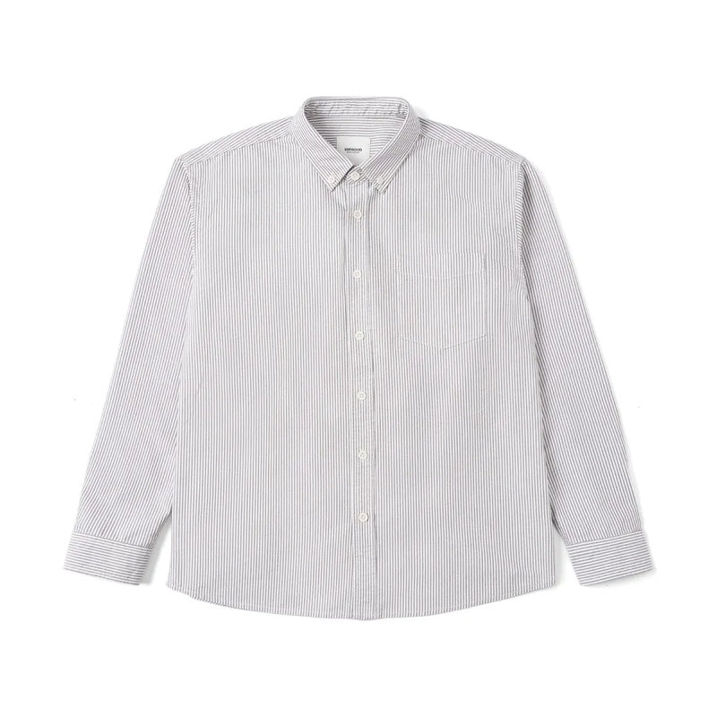 Metro Men's Long-Sleeve Striped Vintage Shirt