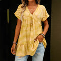 Nova Relaxed Plaid Shirt Dress