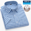 Metro Men's Cotton Striped Plaid Shirt