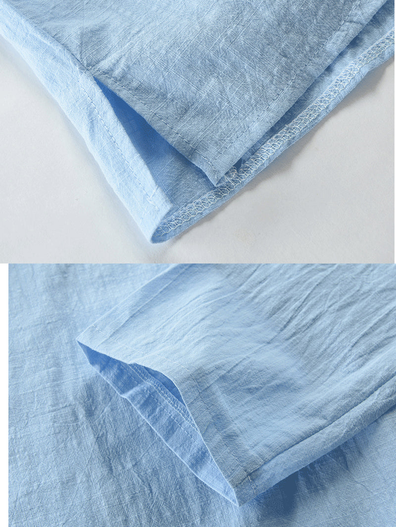 Metro Men's Linen Cotton Lace Shirt