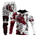 District Men's Hooded Printed 3D-Print Tracksuit