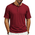 Metro Men's Ribbed Henley Shirt