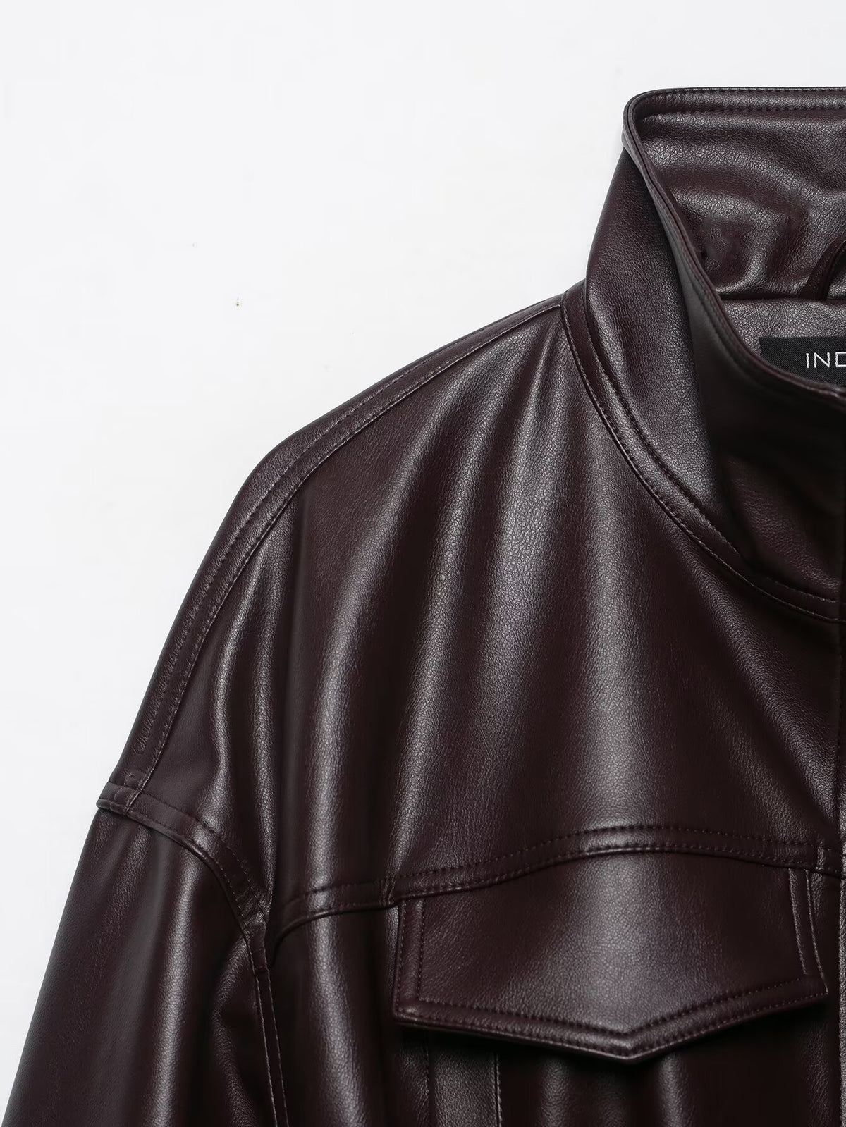 Halo Stand-Collar Cinch-Waist Jacket, view 2