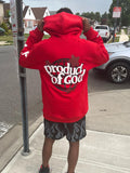 District Men's Drawstring Pocket Printed Hoodie