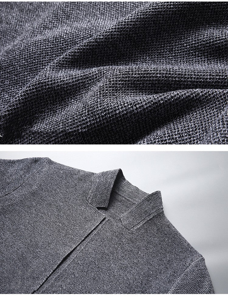 Atlas Men's Stand-Collar Pocket Cardigan