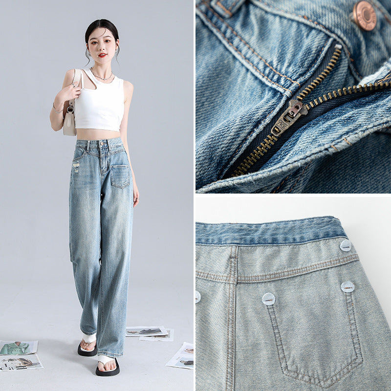 Indigo Dorset Straight Jeans