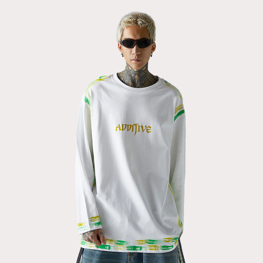 Archive Bexley Men's Long-Sleeve Letter-Print Printed T-Shirt